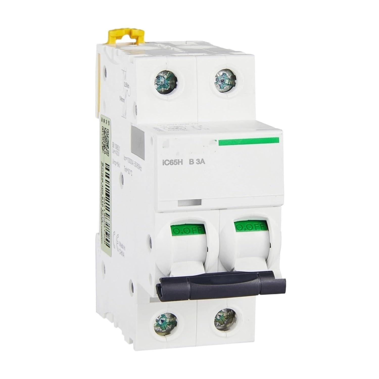 IC65H 2P B3A A9F27203 2P | 3A | B | 10KA IC65 Miniature Circuit Breaker
