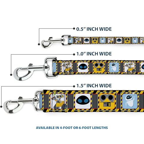 Correa para mascotas Buckle Down DL-6FT resistente con enganche seguro de Wall-E 4