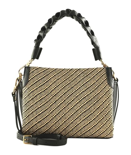 Sac à épaule Coccinelle Boheme cabas paille et cuir pour l'été