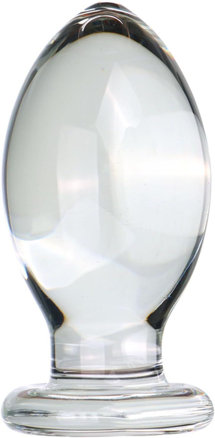 Amazon.com: Large Transparent Glass Anal Plug Bullet Head Crystal Butt ...