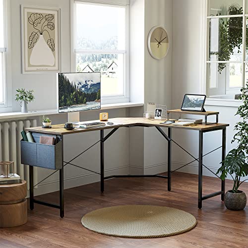 L-Shaped Gaming Desk for Home Office Study Workstation