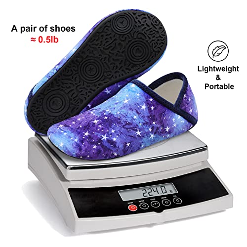 Image of Fires Womens Mens Slippers with Rubber Sole Soft-Lightweight House Slipper Socks Around House Shoes Non Slip Indoor /Outdoor