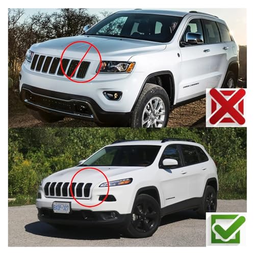 Parrilla para Jeep Cherokee 2014-2018 con bisel gris mate 3