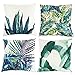 VOSAREA 4Pcs Verde Pianta Cuscino Copre Decorativo Federe Cuscino del Divano Covers
