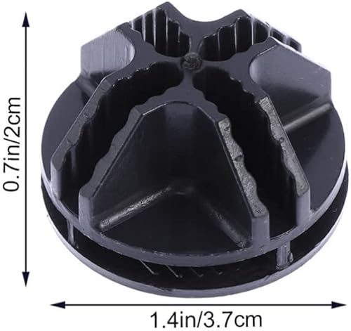 Miniatura 2 de VICASKY 40 unidades de estantes de almacenamiento con hebilla, cubos de alambre, conectores de plástico, clip de cierre de armario, rejilla de
