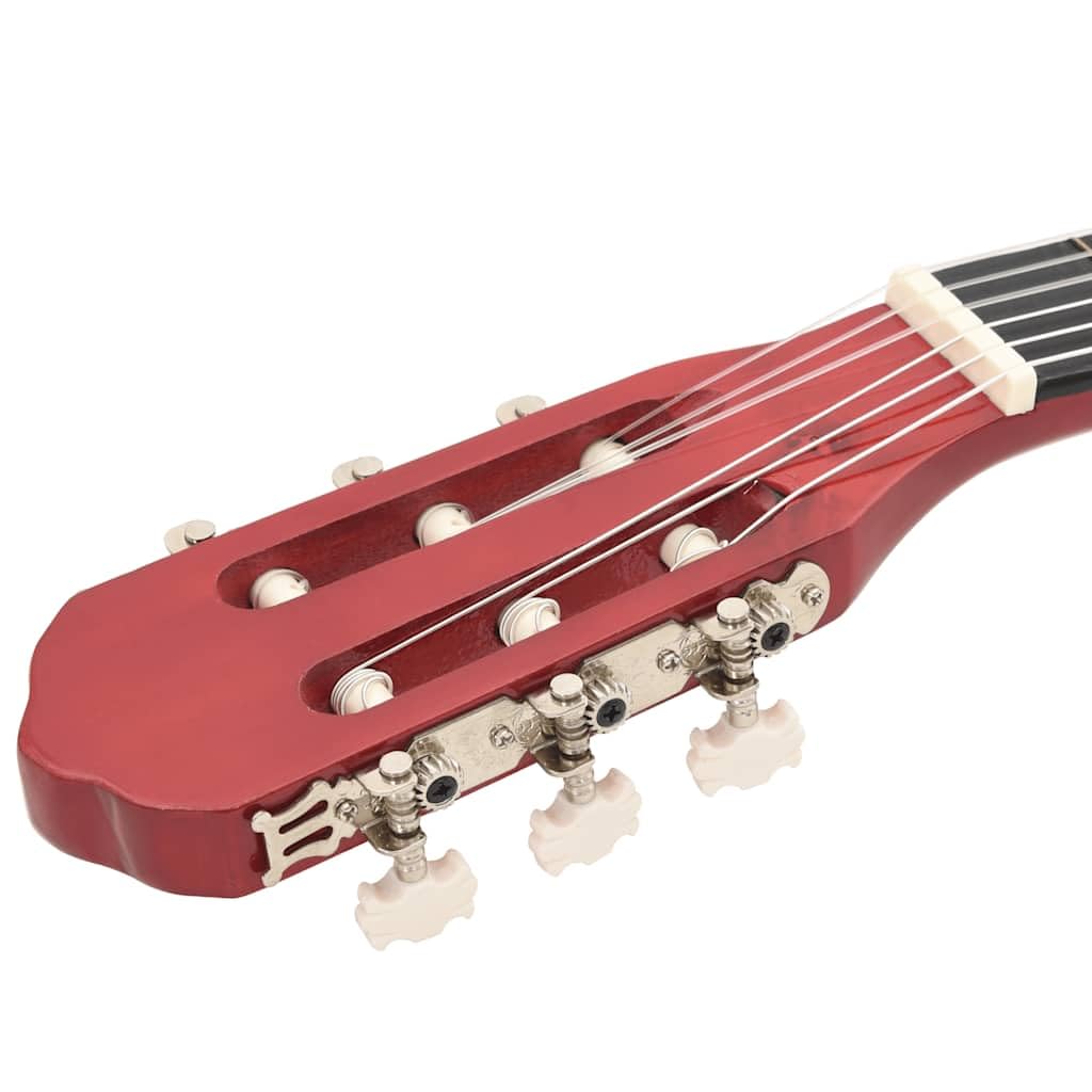Klassische Gitarre für Anfänger 4/4 39 Zoll Lindenholz akustisches Zupfinstrument für Kinder und Erwachsene mit Gurt Tasche Stimmgerät Zubehör ideal zum Lernen und Üben