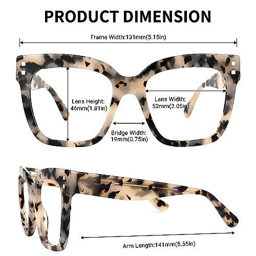 Image of Zeelool Cat Eye Blue Light Blocking Glasses for Women Men ZWA953631-01B Tortoise