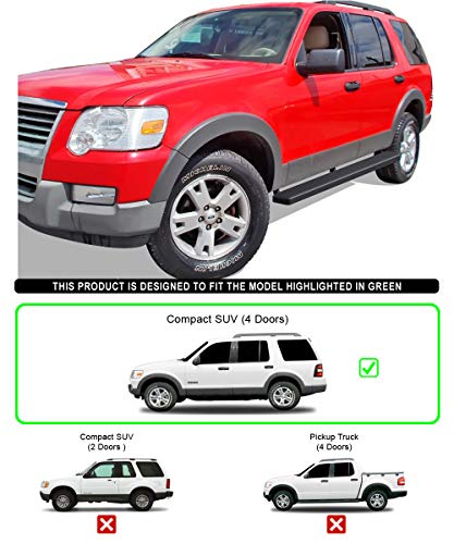 Estribos laterales APS para Ford Explorer 2006-2010 5 pulgadas miniatura 2