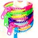 Produktbild German Trendseller® - 12 x Neon Reißverschluss Armbänder Mix für Kinder  Mitgebsel  Kindergeburtstag  12 Stück