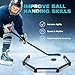 Hikeen 5-Sections Hockey Training Equipment,Magnetic Adjustable Size Hockey Stick Handling Trainer,Portable Stickhandling Training Tool for Puck Control, Reaction Time and Coordination