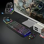 Headphone Stand with Wireless Charger Gaming Headset Holder 2 IN 1 Wireless Charging Pad & 2 USB Charger Ports for Desktop PC Game Accessories - Image 2