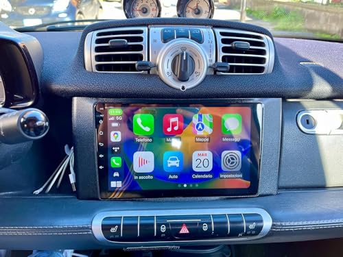 【 Funzione Bluetooth】Supporta le chiamate in vivavoce, non è necessario rispondere manualmente al telefono, risolvere il problema di parlare al telefono durante la guida ed evitare di perdere le chiamate importanti.
