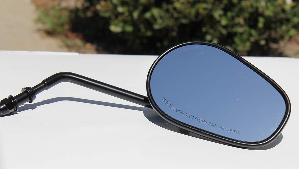 Amazon.com: MotorToGo One Pair Black Long Stem Custom Mirrors
