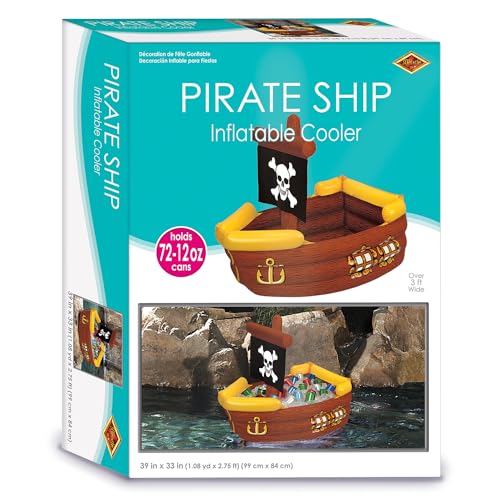 Image of Beistle Inflatable Treasure Chest Coolers.