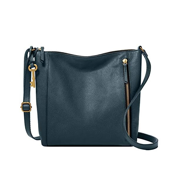 Fossil-Womens-Tara-Leather-Crossbody-Purse-Handbag Fossil Women's Tara Leather Crossbody Purse Handbag, Vintage Indigo
