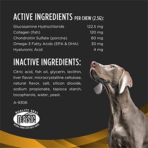 Purina Pro Plan Veterinary Small Breed Dog Joint Care Supplement with Glucosamine, Chondroitin, and Collagen to Support Hip and Joint Health – 60ct Pouch — view 4