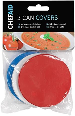 Chef Aid Tin Can Covers, Set of 3 Covers, Can be used for all standard sized Tin Cans
