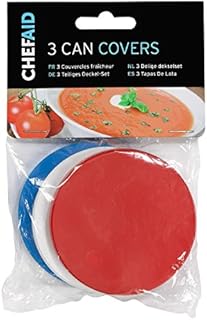 Chef Aid Tin Can Covers, Set of 3 Covers, Can be used for all standard sized Tin Cans