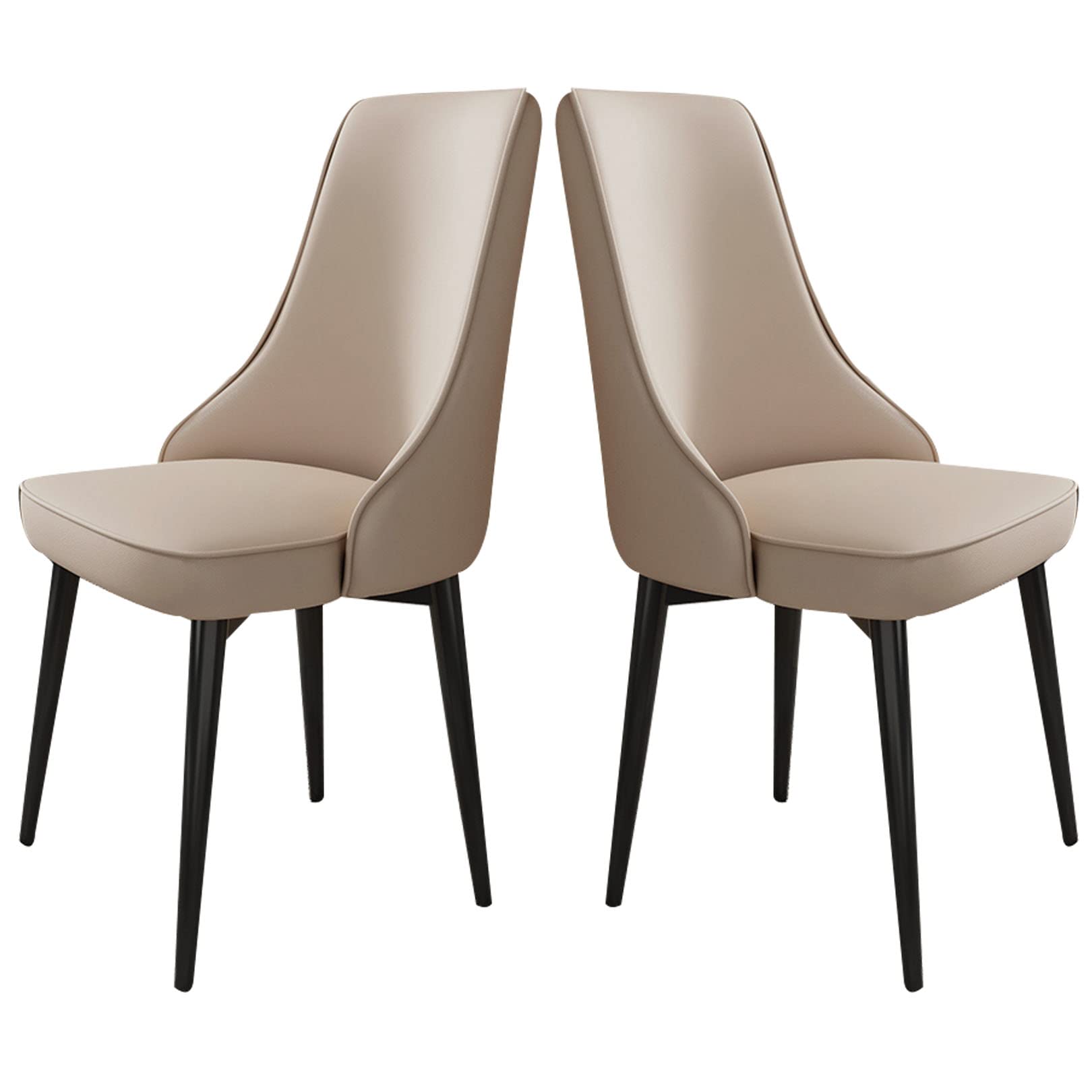 Chaise de salle à manger confortable et rembourrée en éponge résiliente