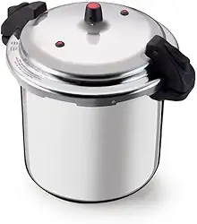 Panela de Pressão Industrial 20 Litros Alumínio com Fechamento Externo e 2 Válvulas de Segurança - Robusta e Profissional