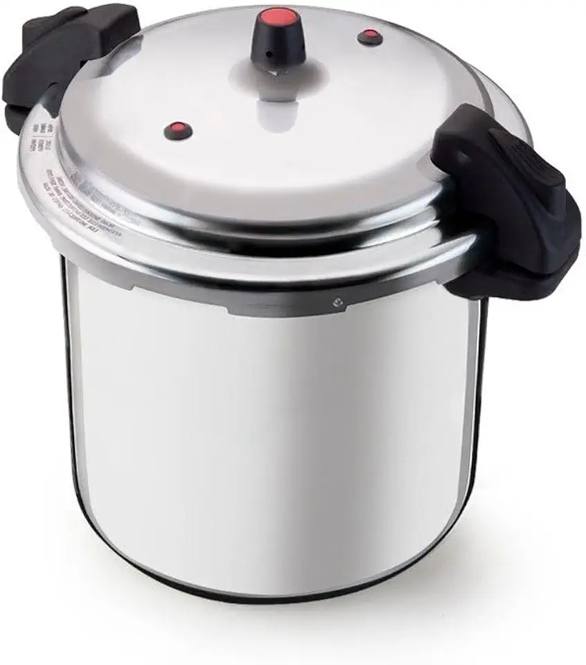 Panela de Pressão Industrial 20 Litros Alumínio com Fechamento Externo e 2 Válvulas de Segurança - Robusta e Profissional