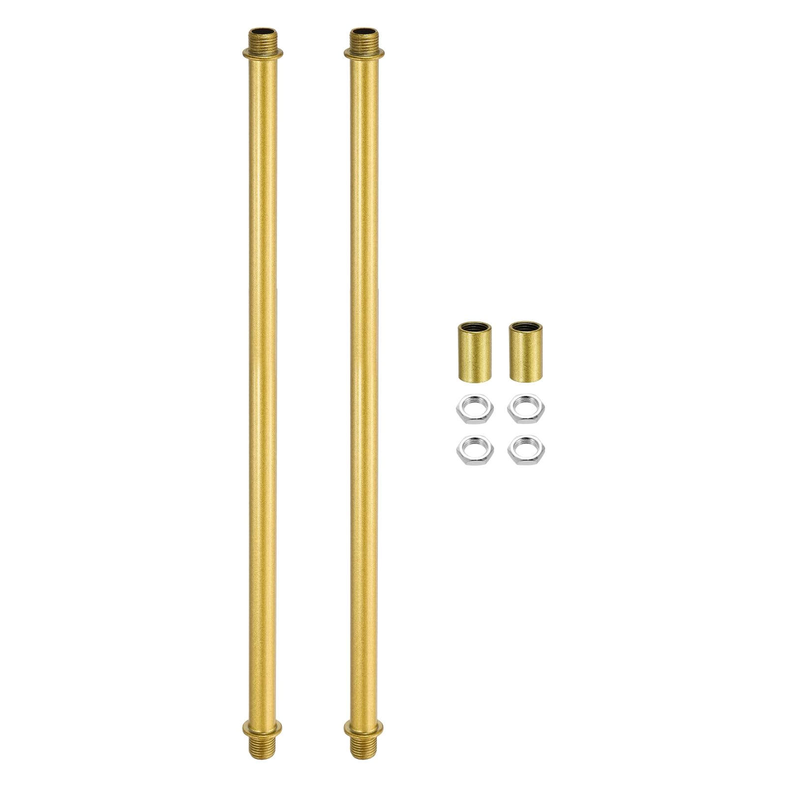 sourcing map Straight Pipe Lamp Stems Rod Kit 300mm/11.81" M10 2Set