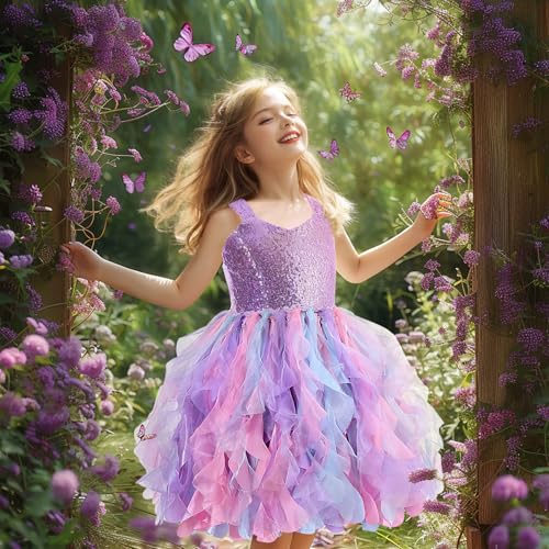 HB HBB MAGIC Tutu Sparkly Sequin Dress Girls Toddler Prom Birthday Party Formal Fancy Pink Dresses2