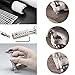 65PCS Leather Stamping Tool Leather Carving Working Saddle Making Tools DIY Leather Craft Stamps Set DIY Hammer Swivel Knife with Leathercraft Metal Letter and Number Stamps Punch