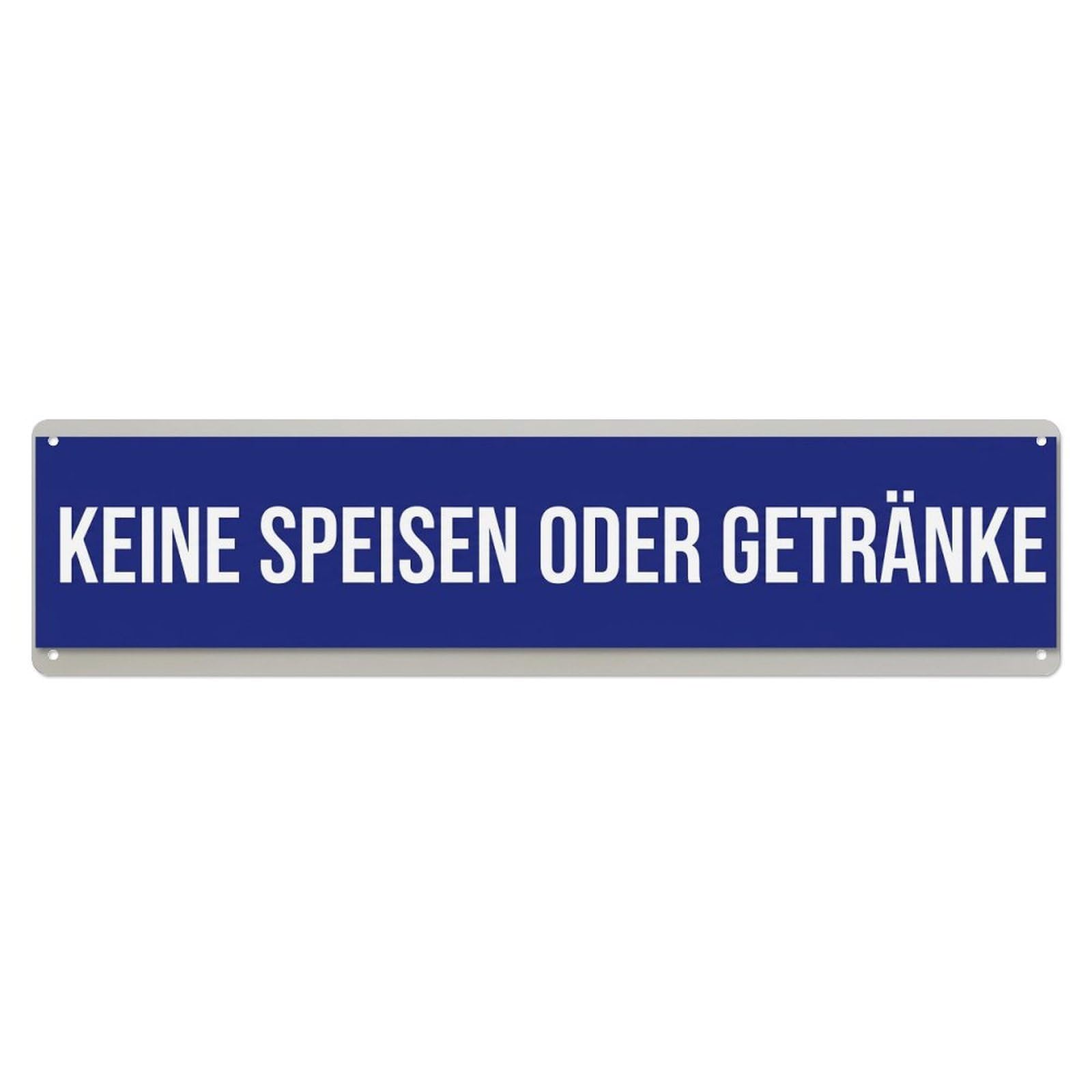Keine Speisen Getraenke Policy Metal Tin Sign