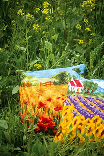 Image of Vervaco Counted XS Cushion LA, Poppies Landscape