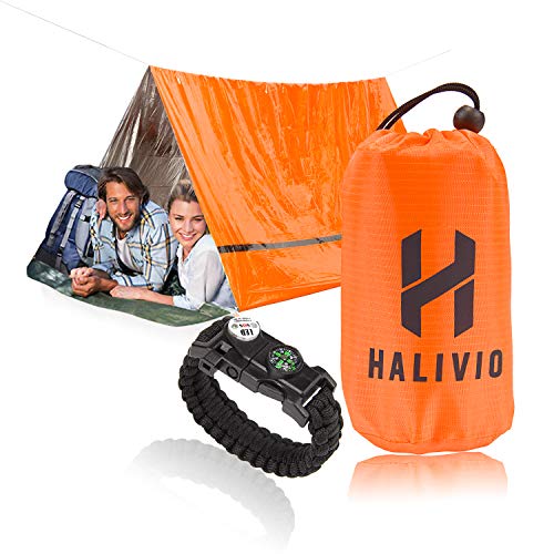Halivio Emergency Tent/Emergency Blanket for Emergency Shelter- Survival Tent Bivy -Emergency Sleeping Bag