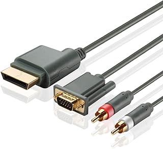yan Premium HD HDTV AV VGA Cable with Digital Optical Audio Port for Xbox 360 to TV