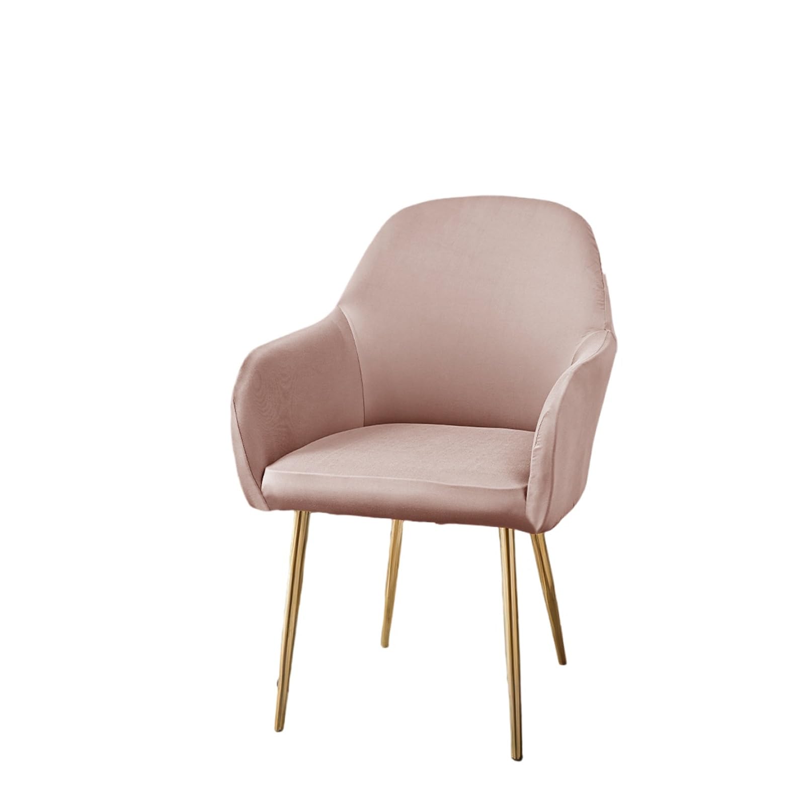 Housse de chaise imperméable et extensible rose pour dossier incurvé x4