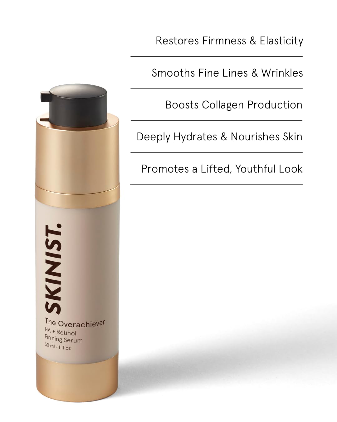 The Overachiever Hyaluronic Acid + Retinol Firming Serum – Nighttime Anti-Aging & Hydrating Formula - Image 4