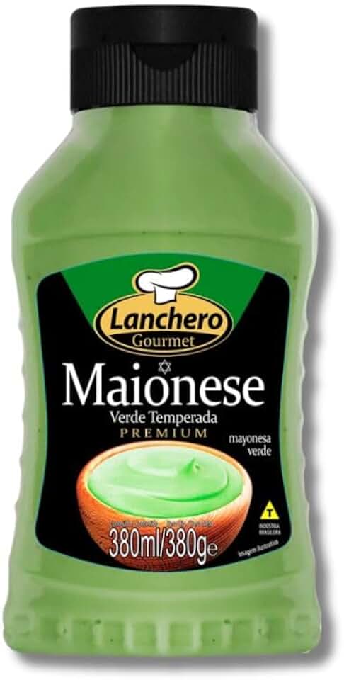 Tamarozzi Maionese Verde Gourmet Lanchero, 380g, Sabor Intenso e Cremoso, com Ervas Finas