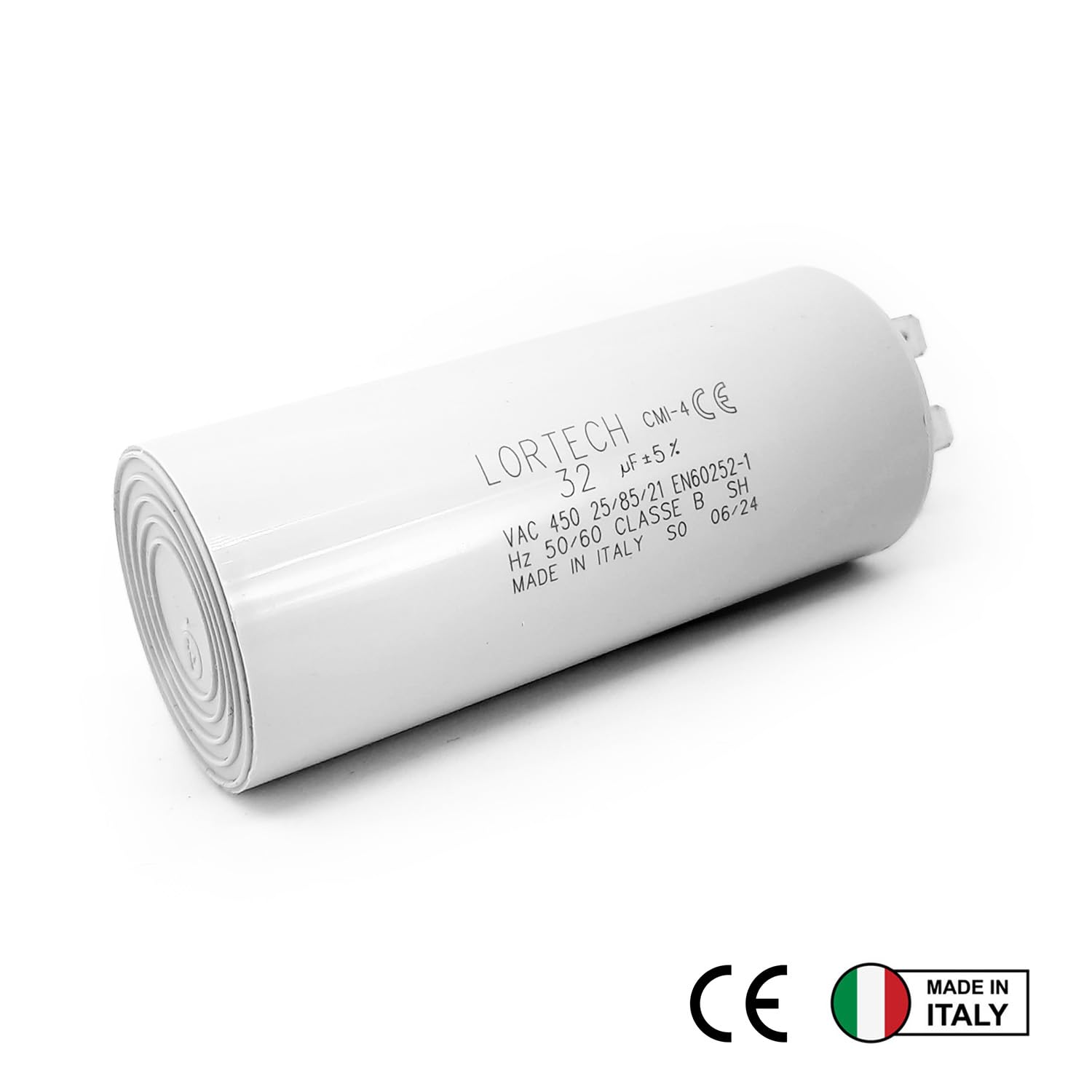 Condensateur Permanent 60µF à Cosses 50x117mm - DUCATI