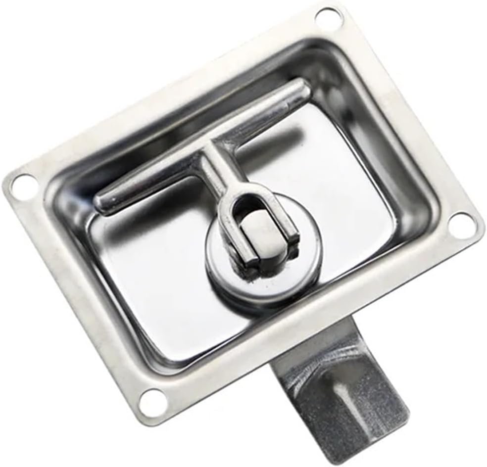 Pull Panel Lock Made of 304 Stainless Steel is Suitable for Machinery Box Door Square 1Pcs