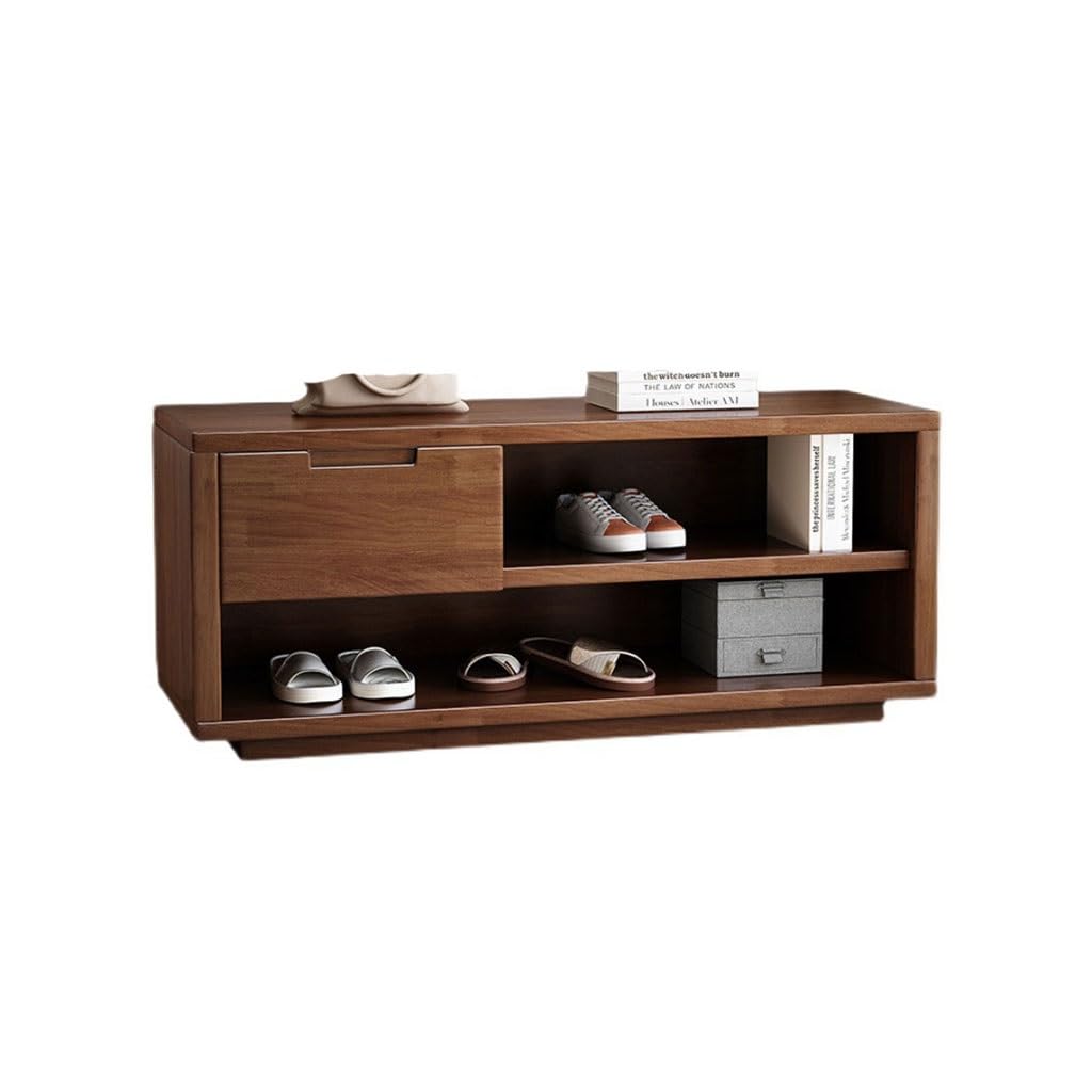 Aioneer Footstool For Front Door Entrance Shoe-Changing Stool, Home Door Shoe-Wearing Stool, Shoe Rack, Sitting Stool, One-Piece Sit-On Shoe Cabinet With Drawer Outdoor Bench Sho-A-S80cm