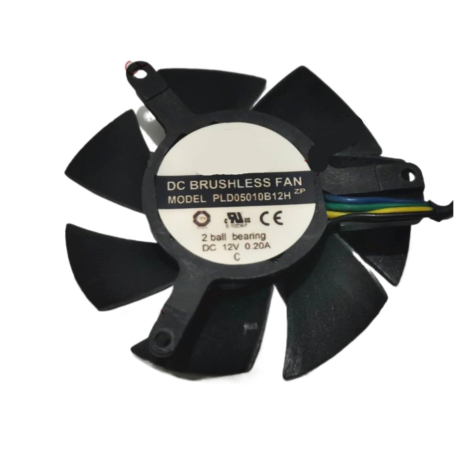 UITGVDQAT PLD05010B12H DC 12V 0.20A 46mm 39mm 4-Wire Server Cooling Fan