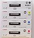 Genuine Canon CRG-131 Toner 4-Pack w/ High Yield Black, Standard Yield Cyan, Magenta and Yellow