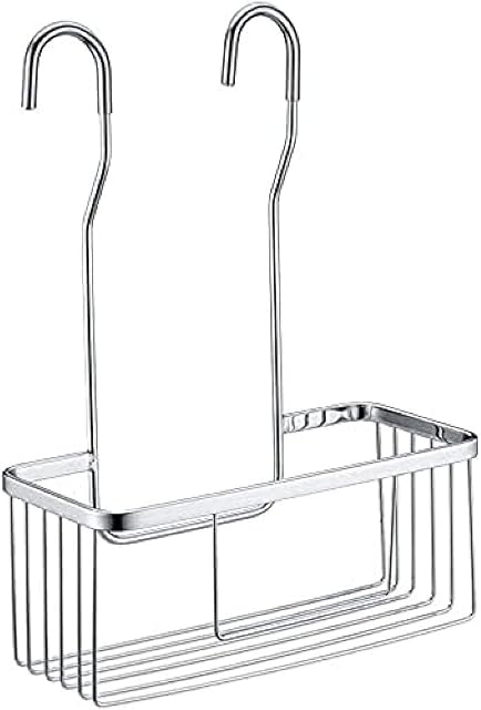 Ibergrif M34028 Hanging Shower Caddy, Stainless Steel Shower Organizer Basket Bath Shower Mixer Caddy Bathroom Storage Shelf Holder, Chrome