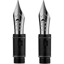 erofa 2PCS Majohn Flex Fountain Pen Nib Flexible Replacement Nib, Suitable for P136, P138 and P139 #6 Nib Series, Silver