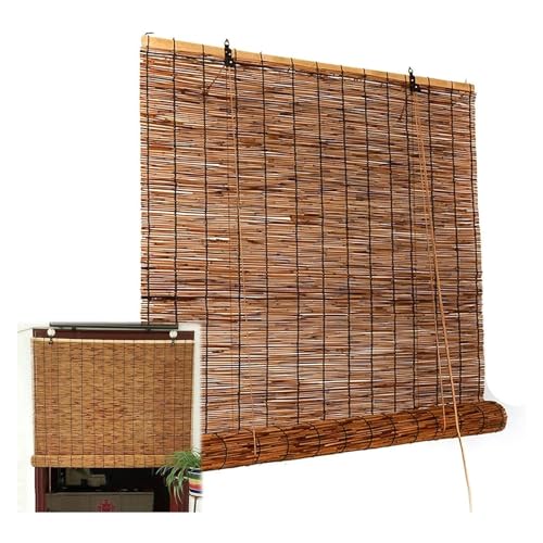 Persianas de bambu para-sol 70% cortinas de palheta, para janela de jardim interior e exterior filtr
