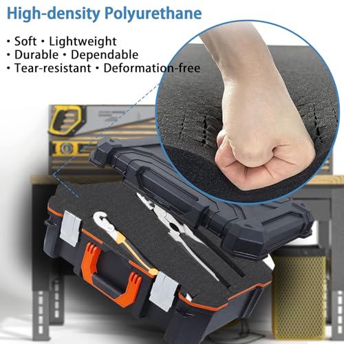 Coengwui Pick and Pluck Schaumstoffeinlagen, Vorgewürfelte Pick-Apart-Blätter Zum Basteln Werkzeugkasten Spielbox, Kamerataschen, Schubladenaufbewahrung (4 Stück x 30 x 30 x 5 cm)