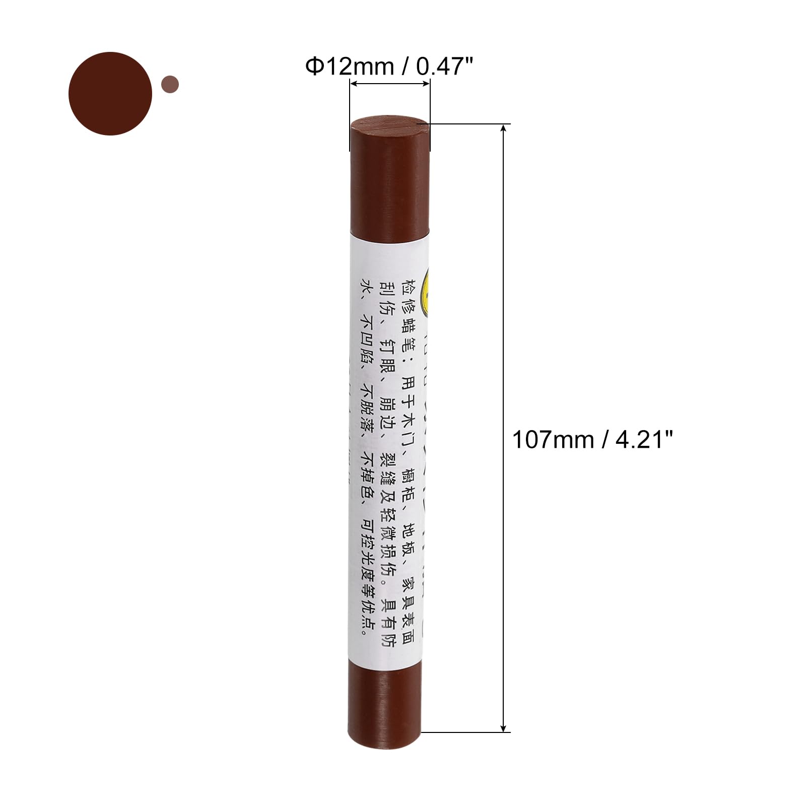 QUARKZMAN 5 Crayon Riparazione Mobili In Cera – Stucco Per Graffi E Fori Su Legno, Tavoli, Pavimenti (Colore Rosa)
