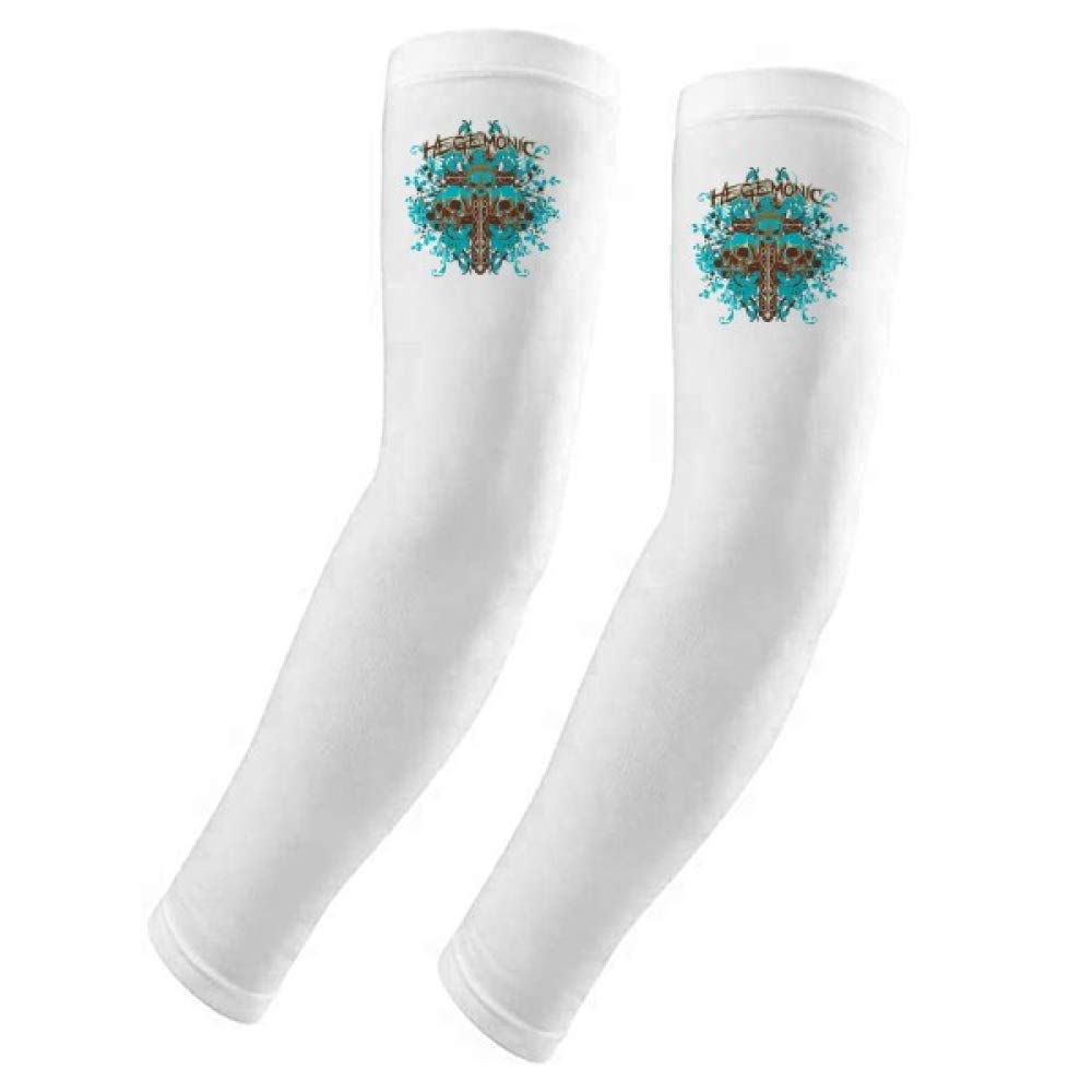 Manchons de protection UV respirants style graffiti pour le sport - 5