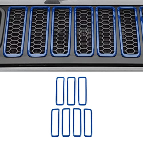 Rt-Tcz For Jeep Jl Hood Vents Cover Trim Decor Abs Decorative Cover For Jeep Wrangler Jl Accessories 2018-2022 Jl & Jt Gladiator 2020-2022 Blue #TOP28