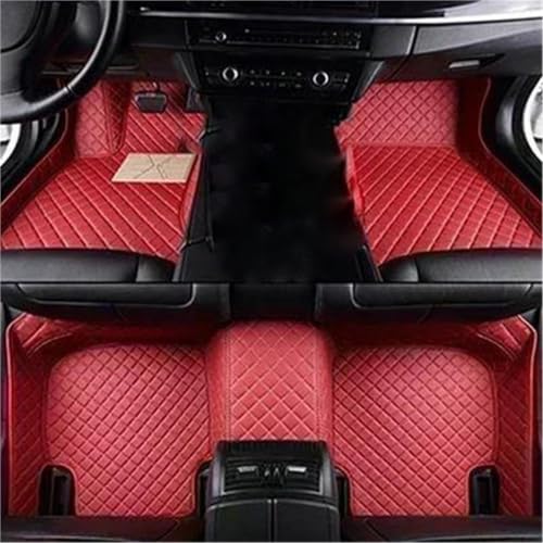 Tapis de sol voiture Mitsubishi Outlander 2013-2016 rouge 5 places