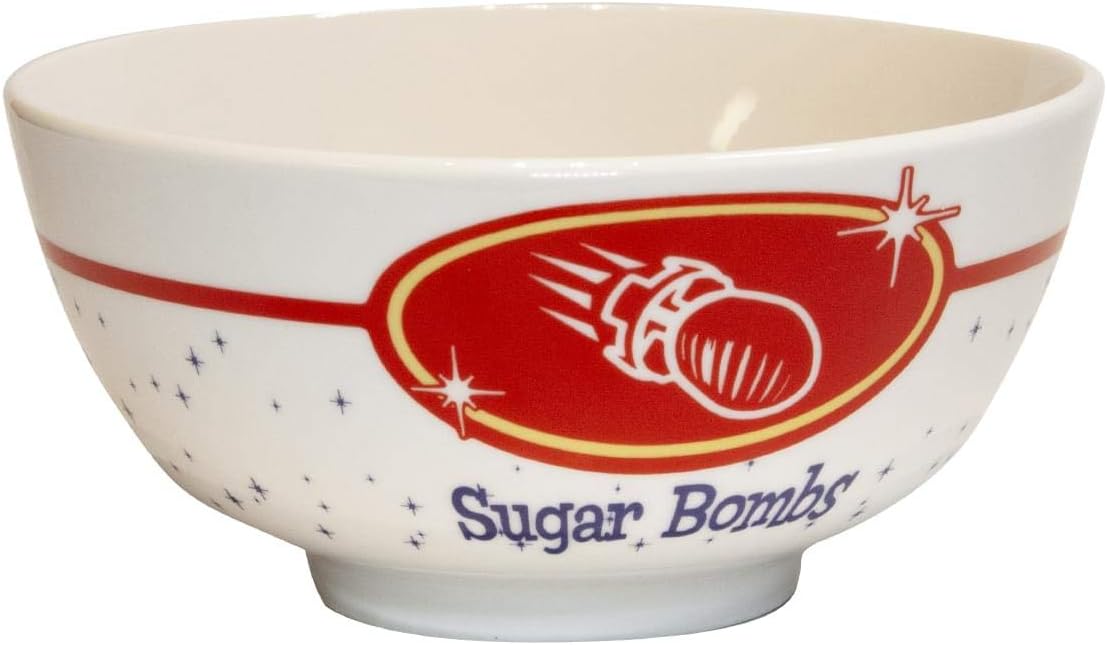 JUST FUNKY OFFICIAL Fallout Sugar Bombs Cereal Bowl | Tough Ceramic Bowl With Sugar Bombs Logo | 16-Ounces