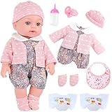 UZIDBTO Realistic Baby Doll Set in Gift Box - 12 Inch...